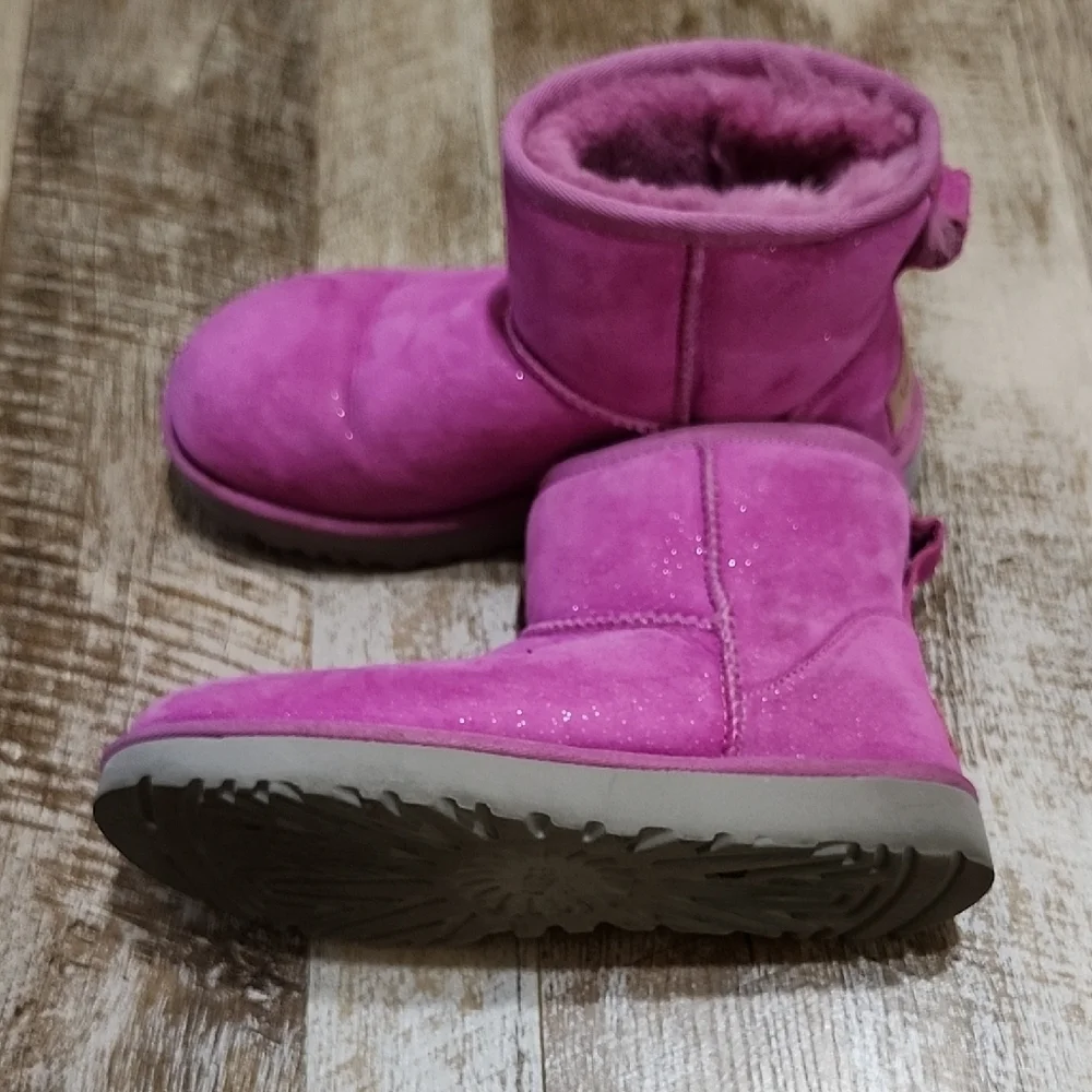 Pink UGG Shearling Boots - Picture 9 of 11